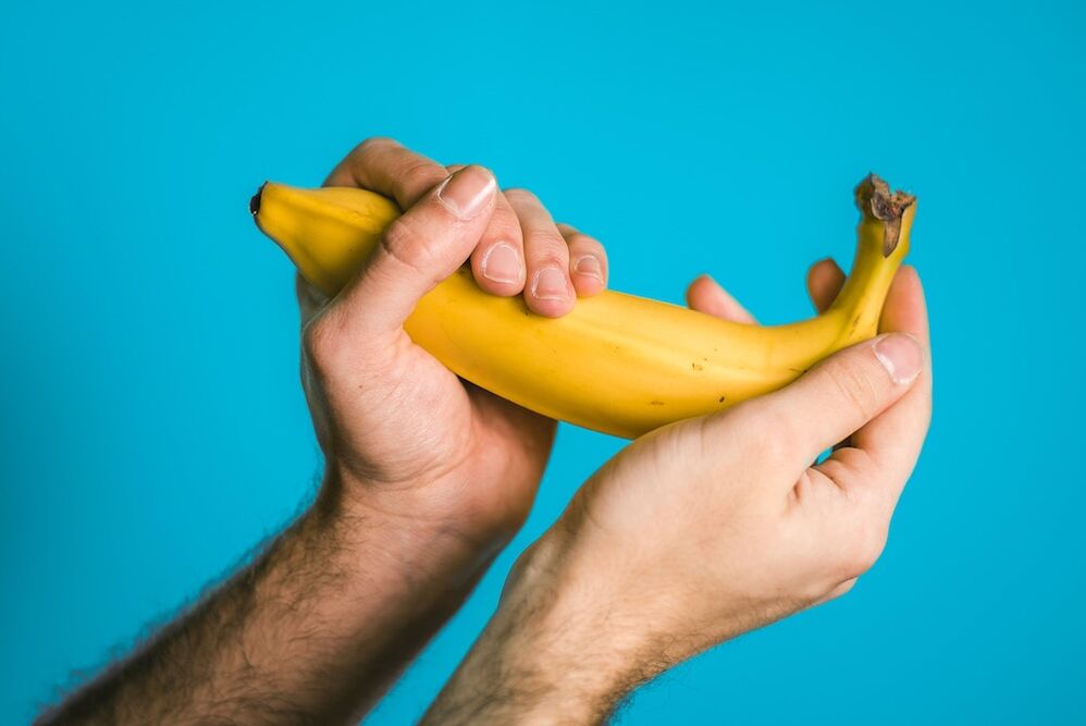 Exercise to increase the penis in an example of a banana